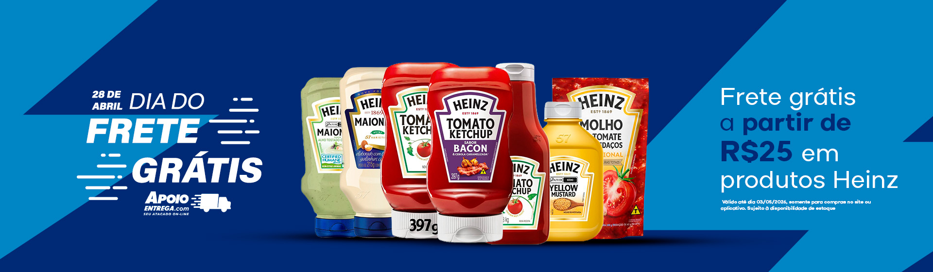 Frete gratis heinz 03/05